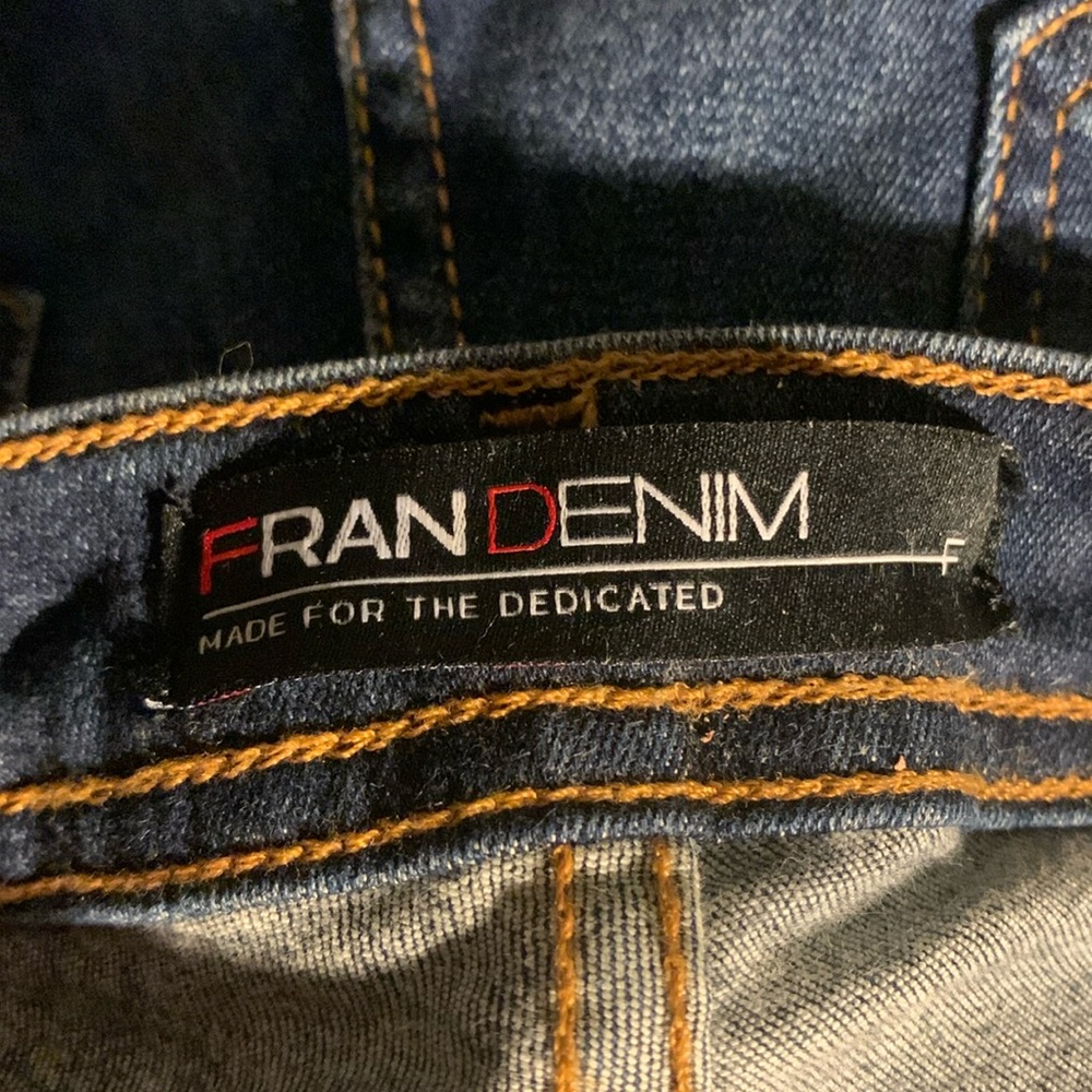 NWT Fran Denim Amanda Mid Rise Shorts Size 24 - Picture 3 of 6